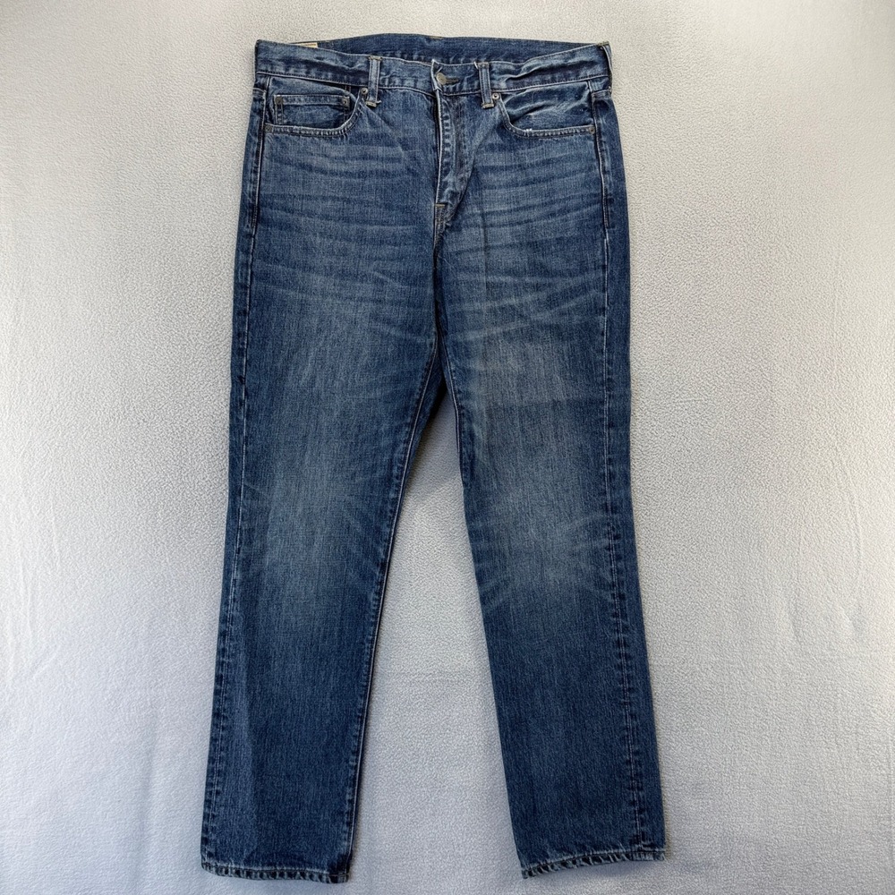 J.Crew Jeans Mens 35x32 Blue 770 Straight Kaihara Denim Japanese Cotton Medium